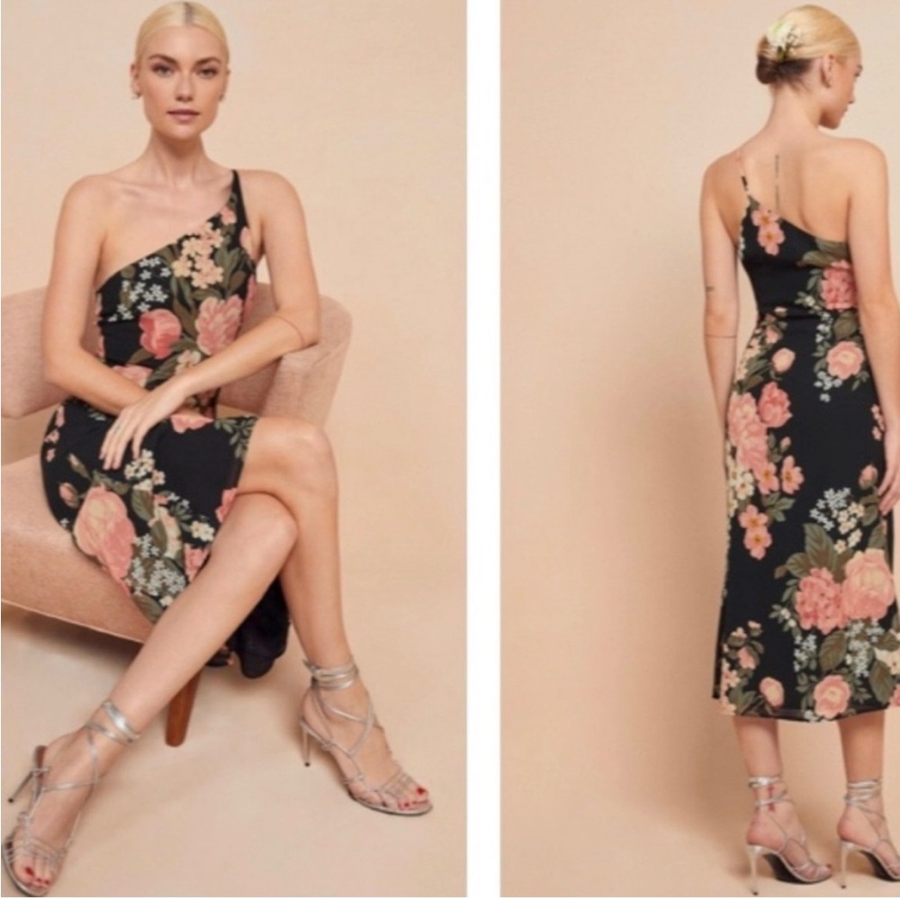 Reformation Vivette Eastside Midi Dress B423